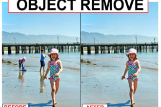 remove professionally photo objects or add watermark