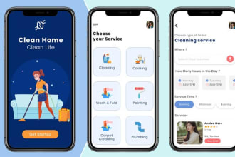 develop quality home cleaning service app for you