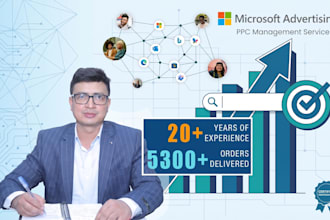 setup, optimize and manage your microsoft ads PPC campaign