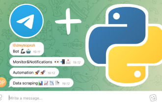 create a telegram bot or script via python 3