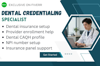 handle provider enrollment for new dentists and laboratories