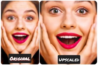 fix blurry photo, sharpen, upscale, enhance low resolution photo to high res