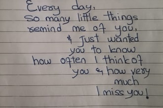 handwrite anything in a good writing