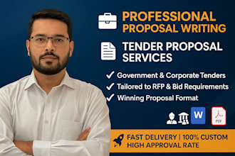 prepare your bid proposal, rfq, proposal writing, rfp for tender proposals
