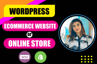 create  ecommerce website or online store  using woocommerce in 3 days