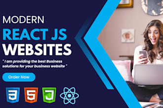 create modern and responsive landing page using reactjs