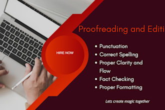 meticulously proofread and edit your blog posts or articles