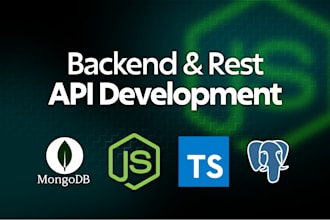 develop and integrate rest api with node js and typescript