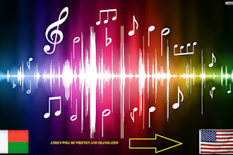 write your malagasy lyrics and translate them into english