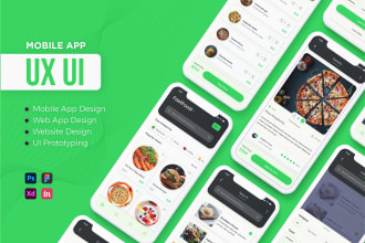 do web mobile app ui UX design wireframe or prototype mockup