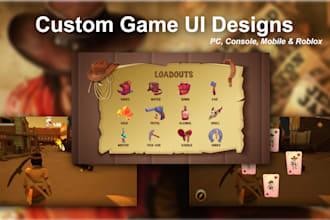 design creative game art, modern game UI design