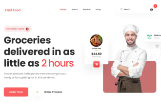 do UI and UX design web template in figma