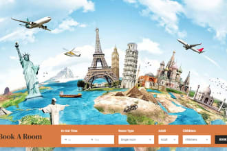 create a hotel, flight, tourism booking wordpress website