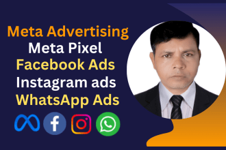 setup facebook paid ads, meta ads, whatsapp advertising, instagram ads