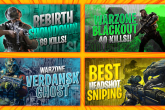 design attractive catchy and amazing gaming thumbnail