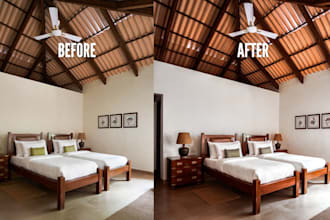 edit and retouch real estate photos, hdr, flambient and more