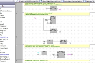 do mitsubishi plc programming and hmi designing