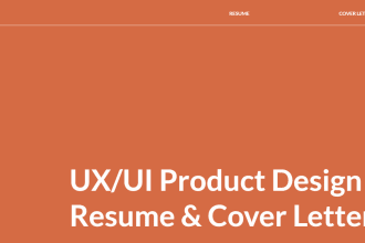 help you get the UX UI design job through expert resume, CV and linkedin writing