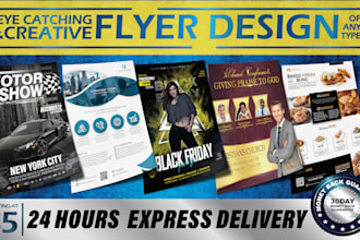create amazing flyer design in 12 hours