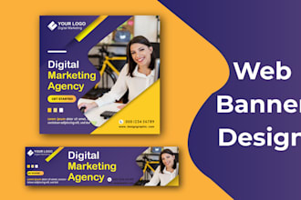 design outstanding social media banner, poster, ads and facebook cover