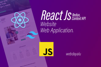 develop react website or web application with reactjs redux