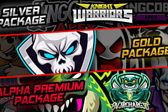 create exclusive gaming mascot and custom cartoon logo design