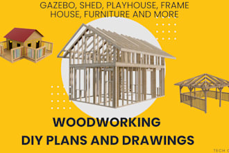 make woodworking DIY plans of shed, carport, pergola