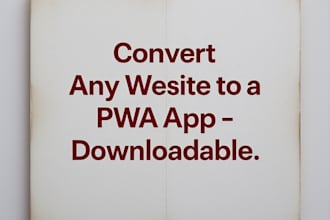 convert you website to a pwa app