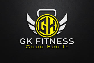 design gym, sports, fitness, health and clothing brand logo