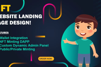 develop nft smart contract, nft minting website, nft marketplace