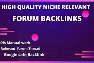 do forum backlink in your niche
