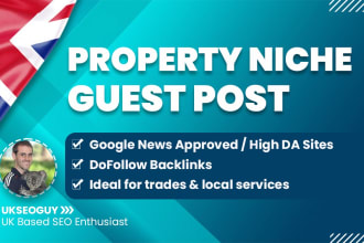 create dofollow link on 5 google news approved property sites real estate