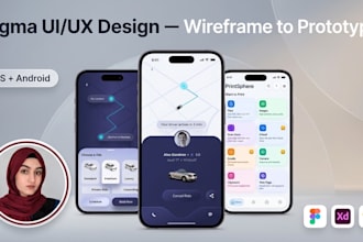 design modern mobile app UX UI for android and IOS