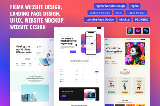 do figma website design, figma design, figma, ui ux design