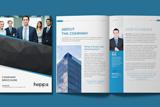 design corporate brochure, business proposal or company profile