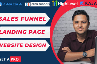 do kajabi landing page, online course website, kartra, gohighlevel sales funnel