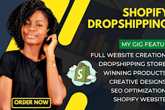build 7 figure shopify dropshipping store, shopify website
