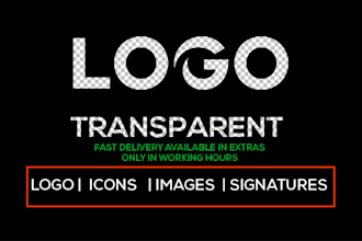 make logo,image transparent png redraw,vectorize,redo,resize image