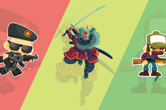 design professional characters for 2d games in unity