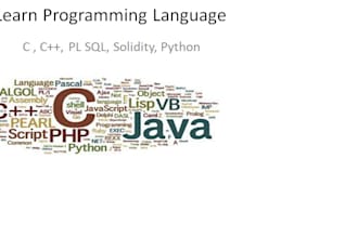 teach programming language c, c pp, pl sql, sql , solidity