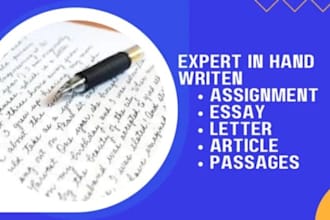 provide professional best handwriting assignment services