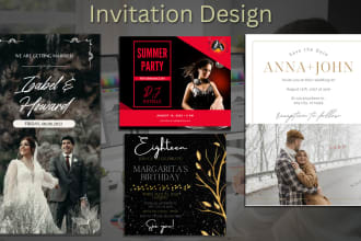 design postcard, wedding, birthday, event invitation, anniversary,business cards
