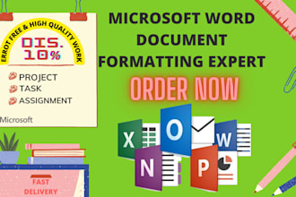 ms office work shop low price any type of data