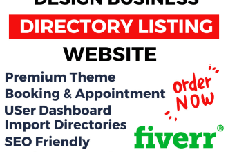design business listing directory wordpress websites