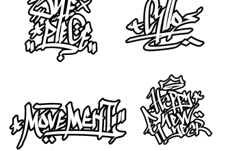 Hot Review!  do graffiti tagging from your logo name
