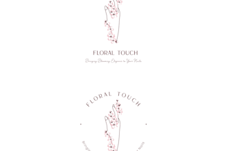 do premade blossom nail saloon logo design
