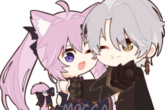 draw your character in chibi art
