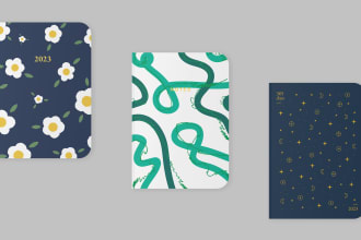 design trendy notebook, journal, and planner covers