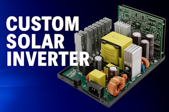 design a custom solar inverter dcac grid tie pure sine ups
