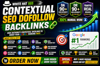 create high authority contextual SEO dofollow backlinks